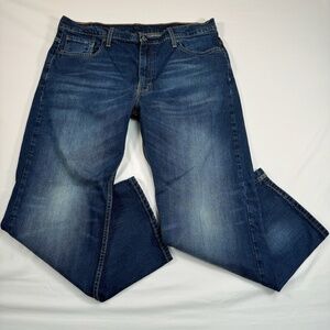 Levis 569 Straight Leg Jeans Mens Size 38 X 32 Dark Wash Modern Loose Fit